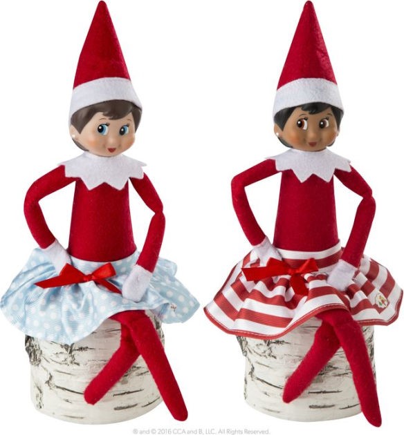 Elf on the Shelf Twirling in the Snow Skirts