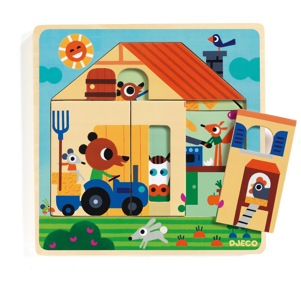 Puzzle 3 Layers Chez Gaby Djeco (Jigsaw)