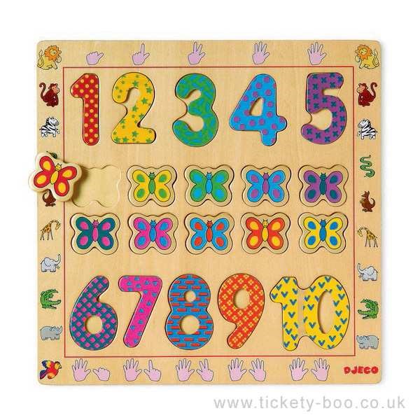 Puzzle Educational 1-10 Djeco (Jigsaw)