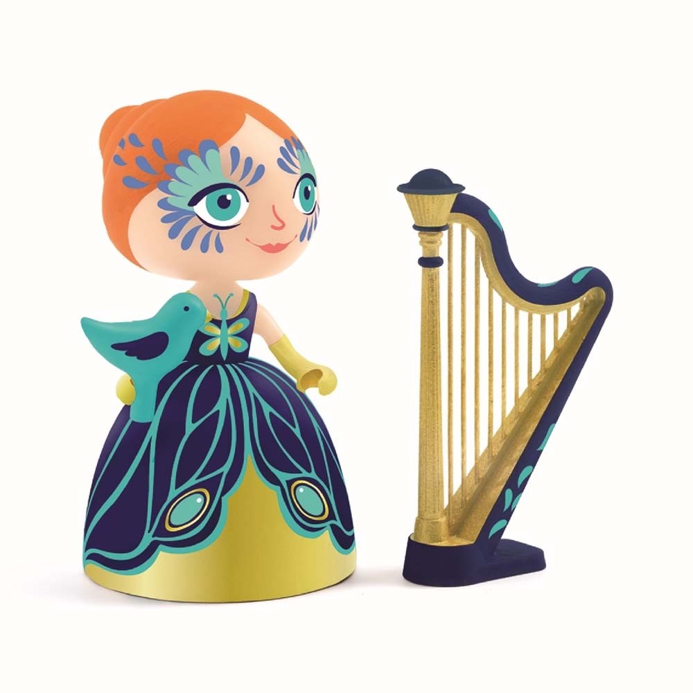 Elisa and Ze Harp Doll Djeco