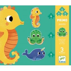 Primo in the Sea 4, 6, 9 Puzzle Djeco (Jigsaw)