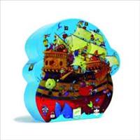 Barbarossa's Boat (Silhouette 54pcs Puzzle) Djeco (Jigsaw)