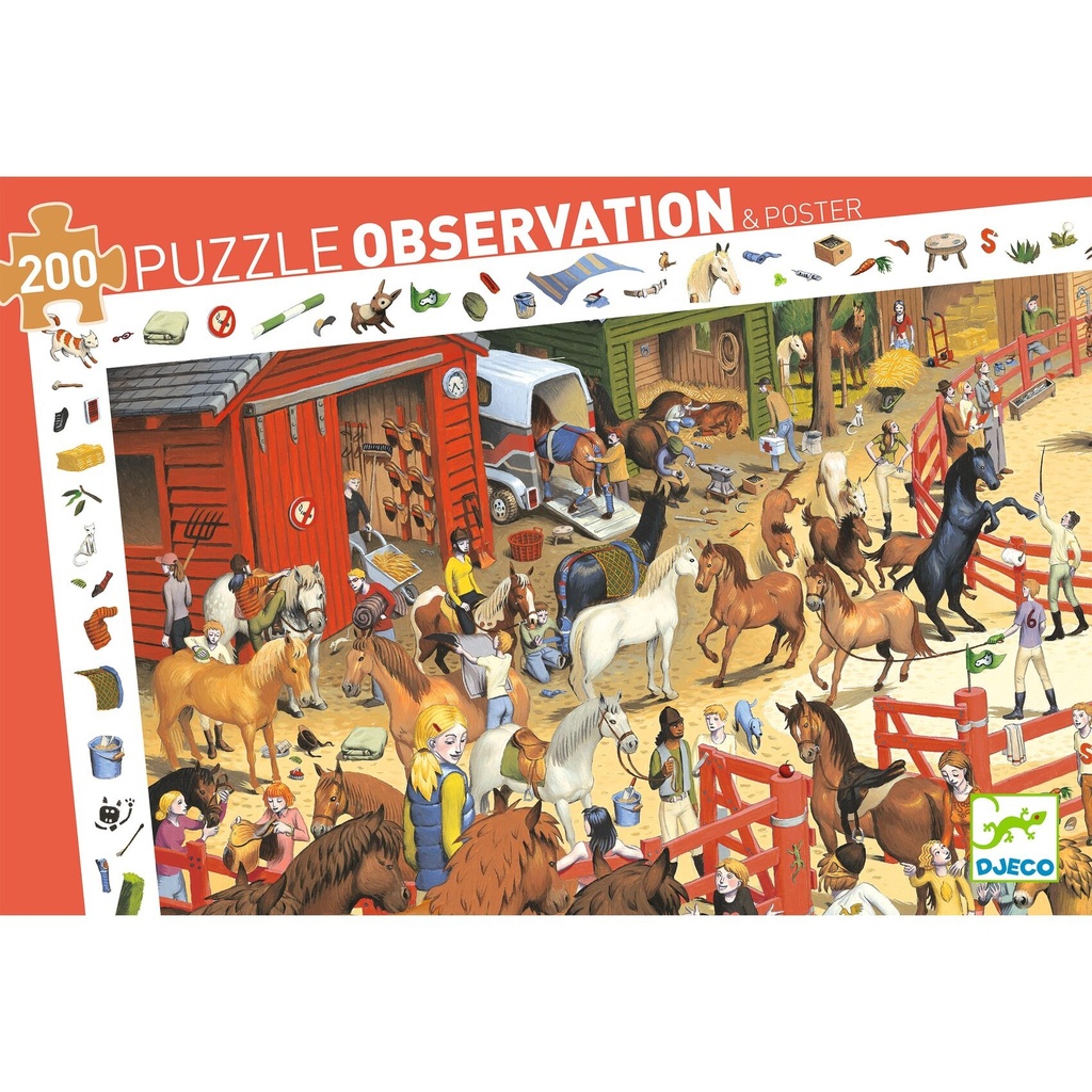 Horse Riding 200pcs Observation Puzzle