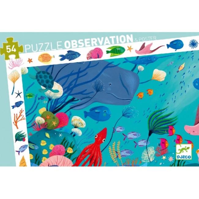 Djeco Aquatic Observation Puzzle - 54Pcs