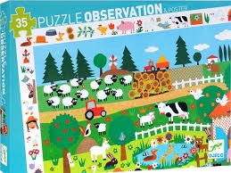 Puzzle 35pcs The Farm (Observation) Djeco (Jigsaw)
