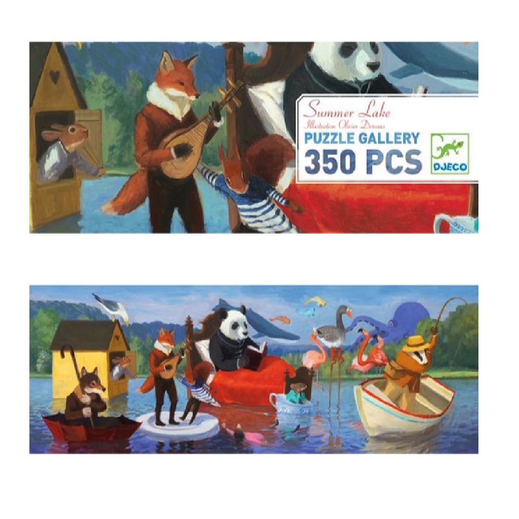 Puzzle Gallery Summer Lake 350 piece Panoramic Djeco (Jigsaw)