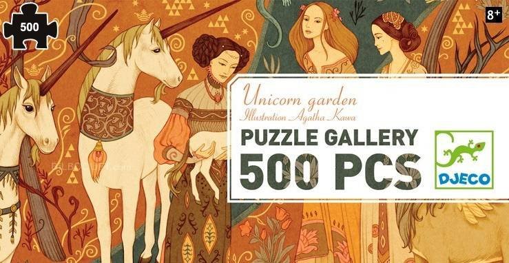 Puzzle Gallery Unicorn Garden 500pcsDjeco (Jigsaw)