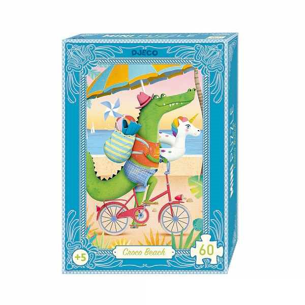 Puzzle Mini Croco Beach 60 pcs Djeco (Jigsaw)