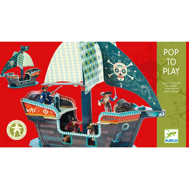 Pirate Boat 3D Pop to Play Djeco