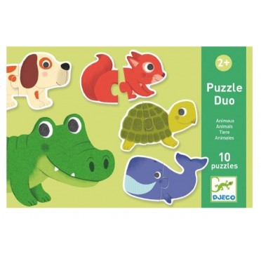 Puzzle Duo Animals Djeco (Jigsaw)