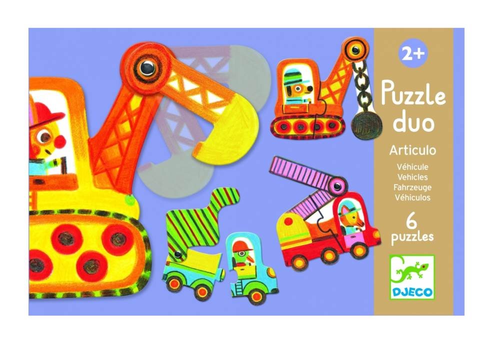 Puzzle Duo Vehicles Djeco (Jigsaw)