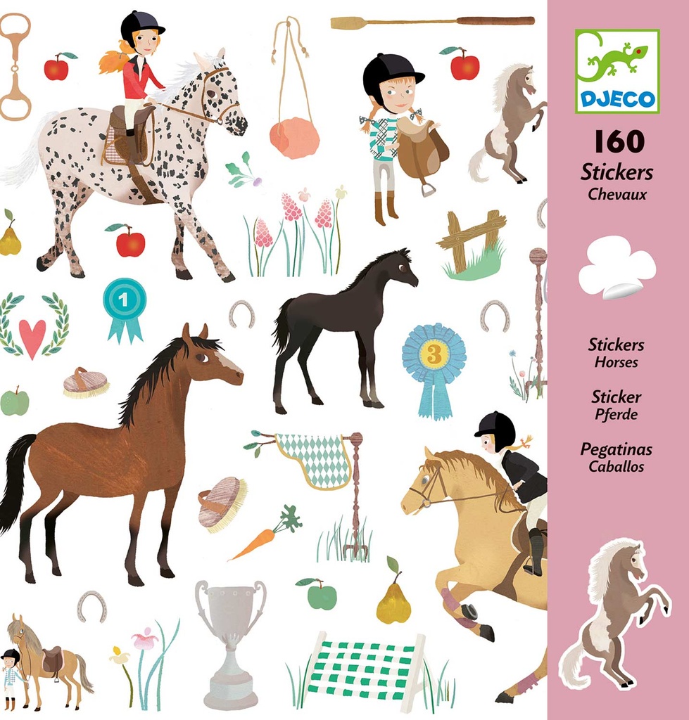 Horses 160 Stickers Djeco