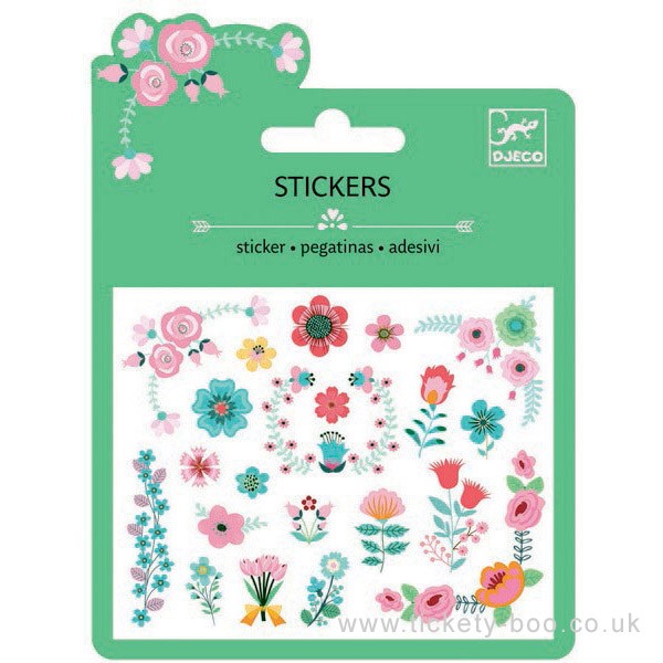 STICKERS GLITTER SMALL FLOWERS