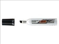 Whiteboard Marker Black Chisel Metal Velleda