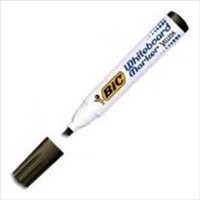 Whiteboard Marker Black Chisel Velleda Bic