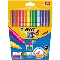 DNU Felt Pens 12pk Kids Bic