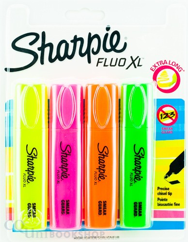 Fluo XL Highlighter Assorted (4 Pack)