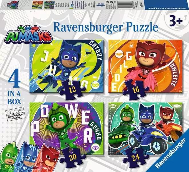 Puzzle PJ Masks 4 in a Box