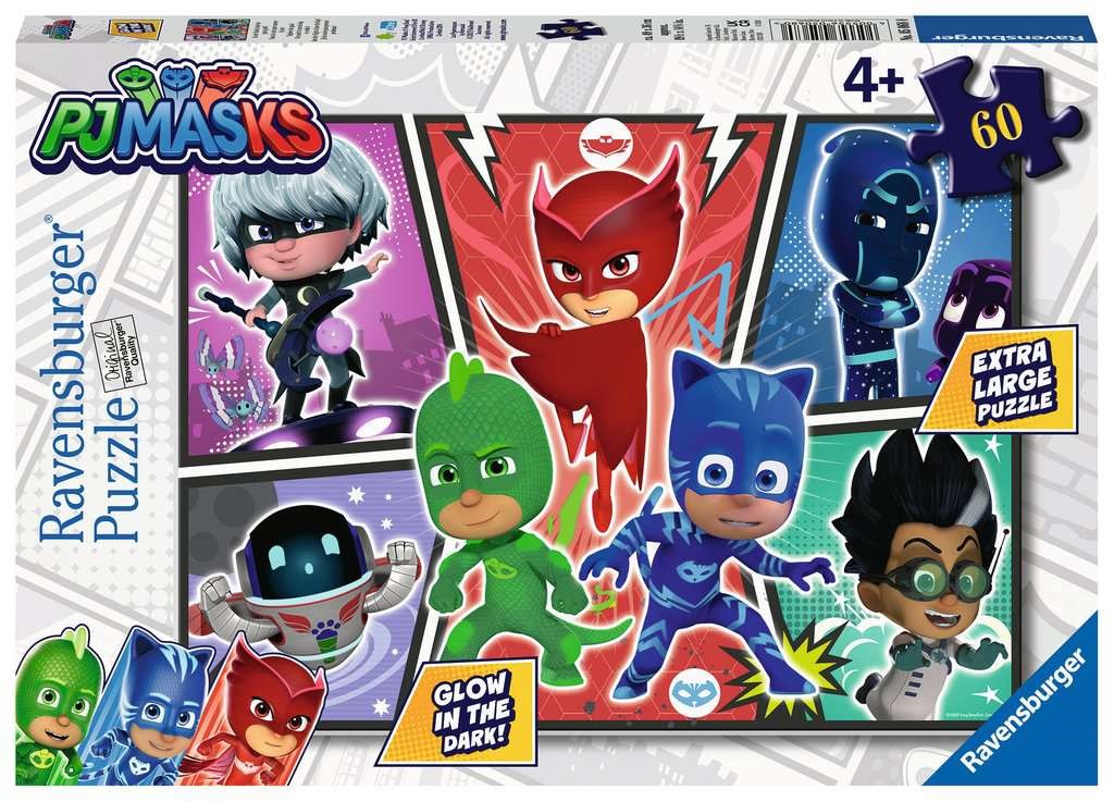 Puzzle PJ Masks Glow In The Dark 60pcs