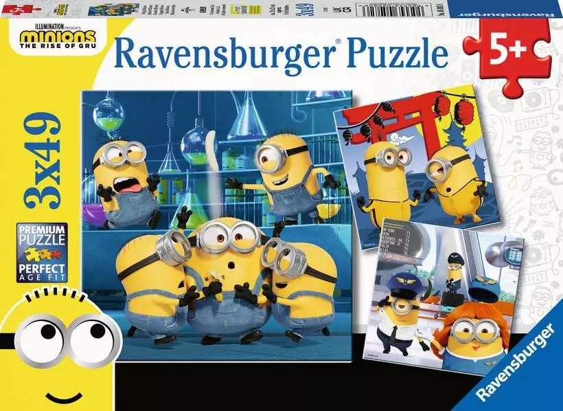 Puzzle 3x49pc - Funny Minions