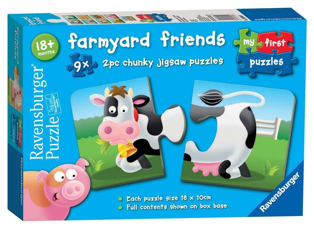 Puzzle Farmyard Friends 9x2 Pcs Ravensburger (Jigsaw)