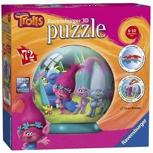 Puzzle 72pc Trolls 3D (Jigsaw)