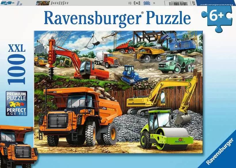 Puzzle 100pc Construction Vehicles