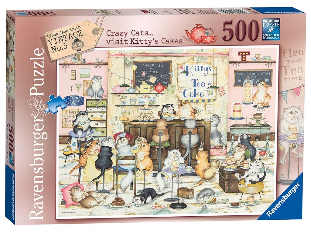 Puzzle 500pcs Crazy Cats (Jigsaw)