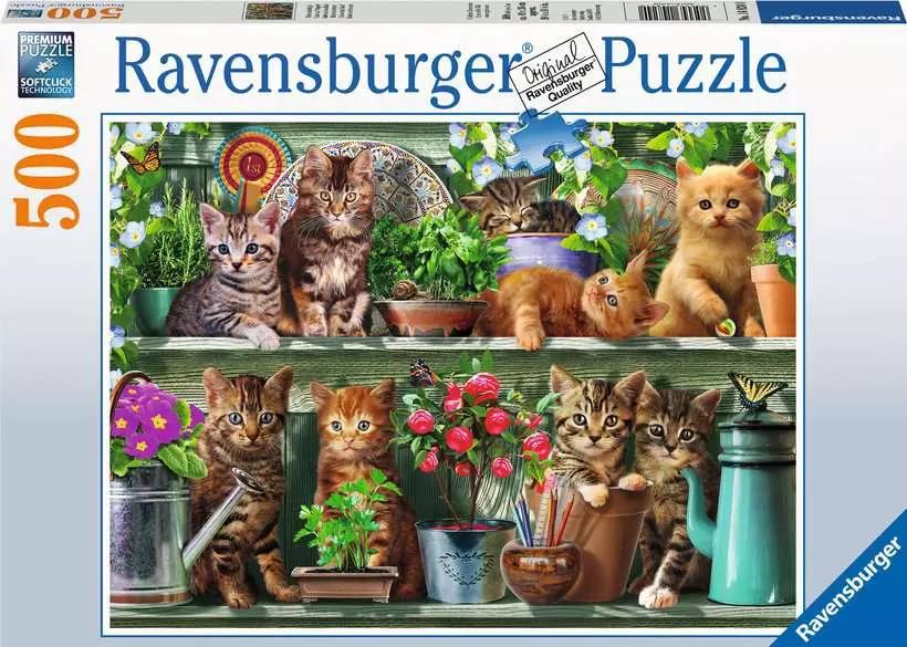 Puzzle Cats on the Shelf Puzzle 500pcs