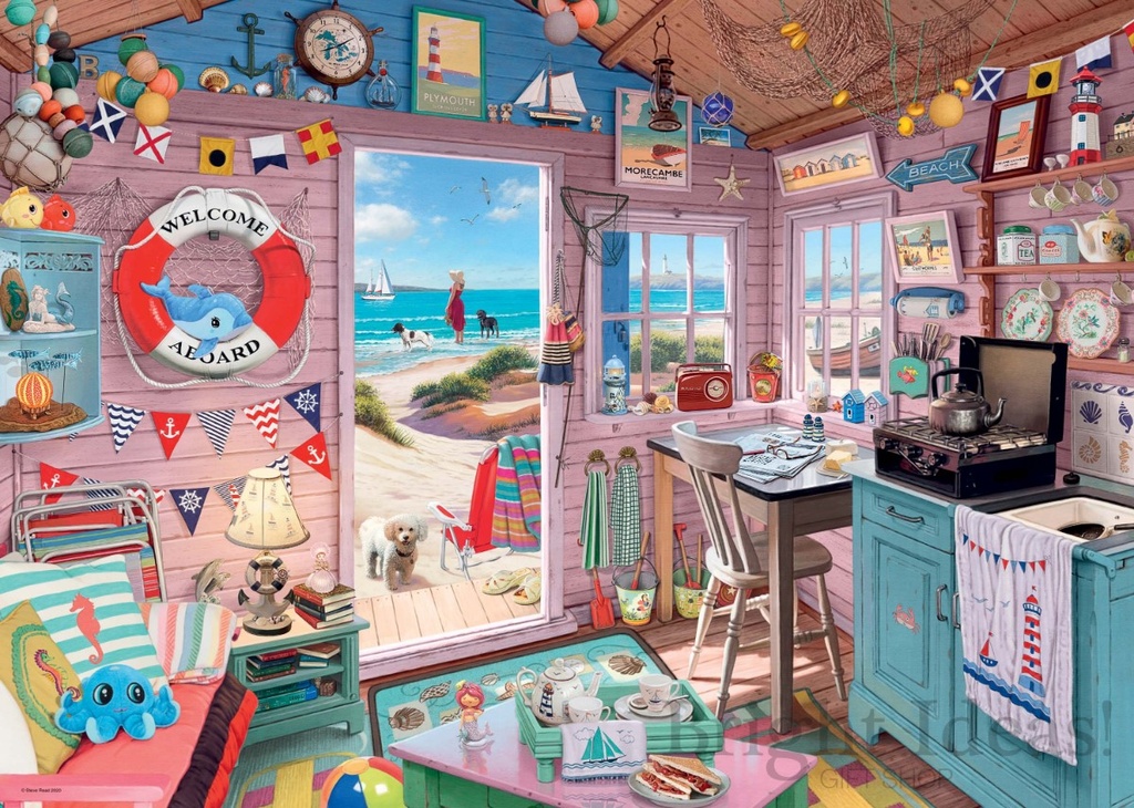 Puzzle The Beach Hut 1000pcs Ravensburger (Jigsaw)