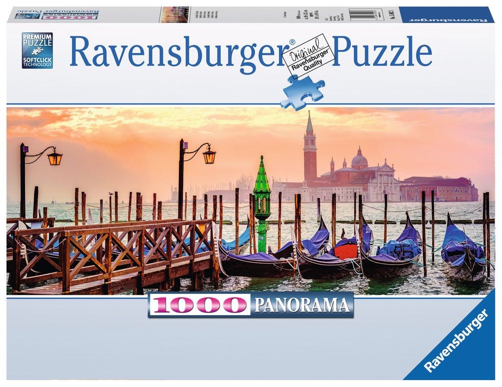 Puzzle 1000pcs Gondolas in Venice (Jigsaw)