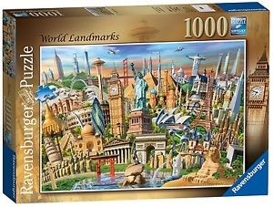 Puzzle World Landmarks 1000pcs (Jigsaw)