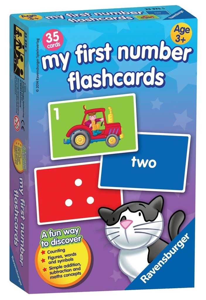 My First Number Flashcards 35 cards