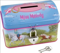 Miss Melody Saving Tin Box (blue)