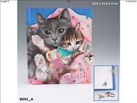 Top Model Lockable Diary - Cats