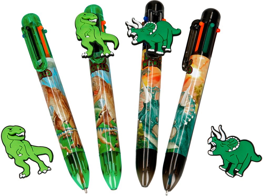 Dino World Ball Pen 6 Colours