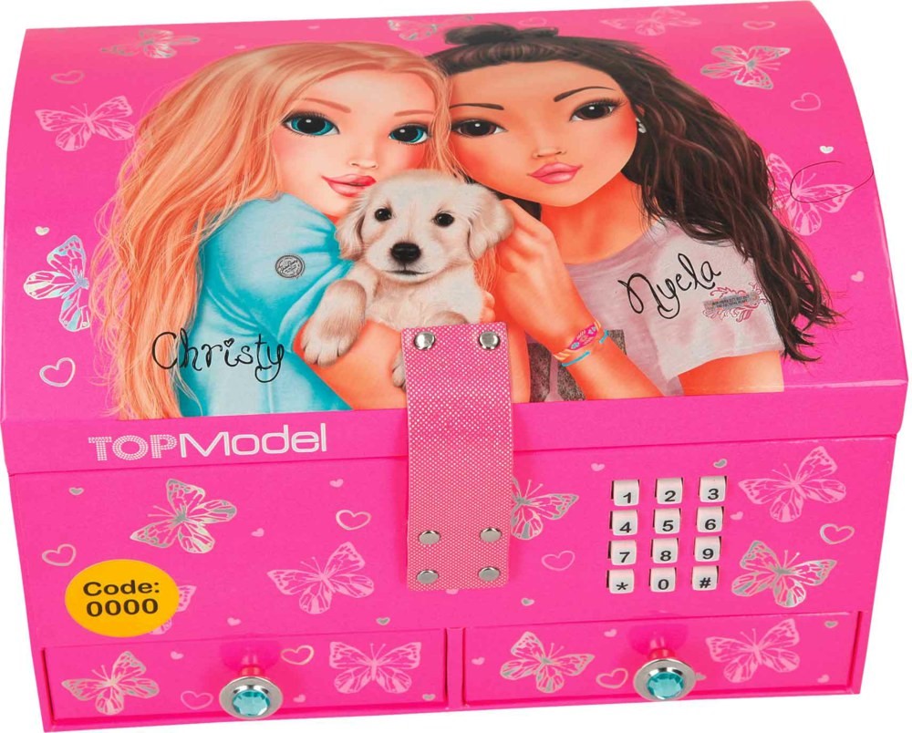 TOP Model Big Jewellery Box with Code