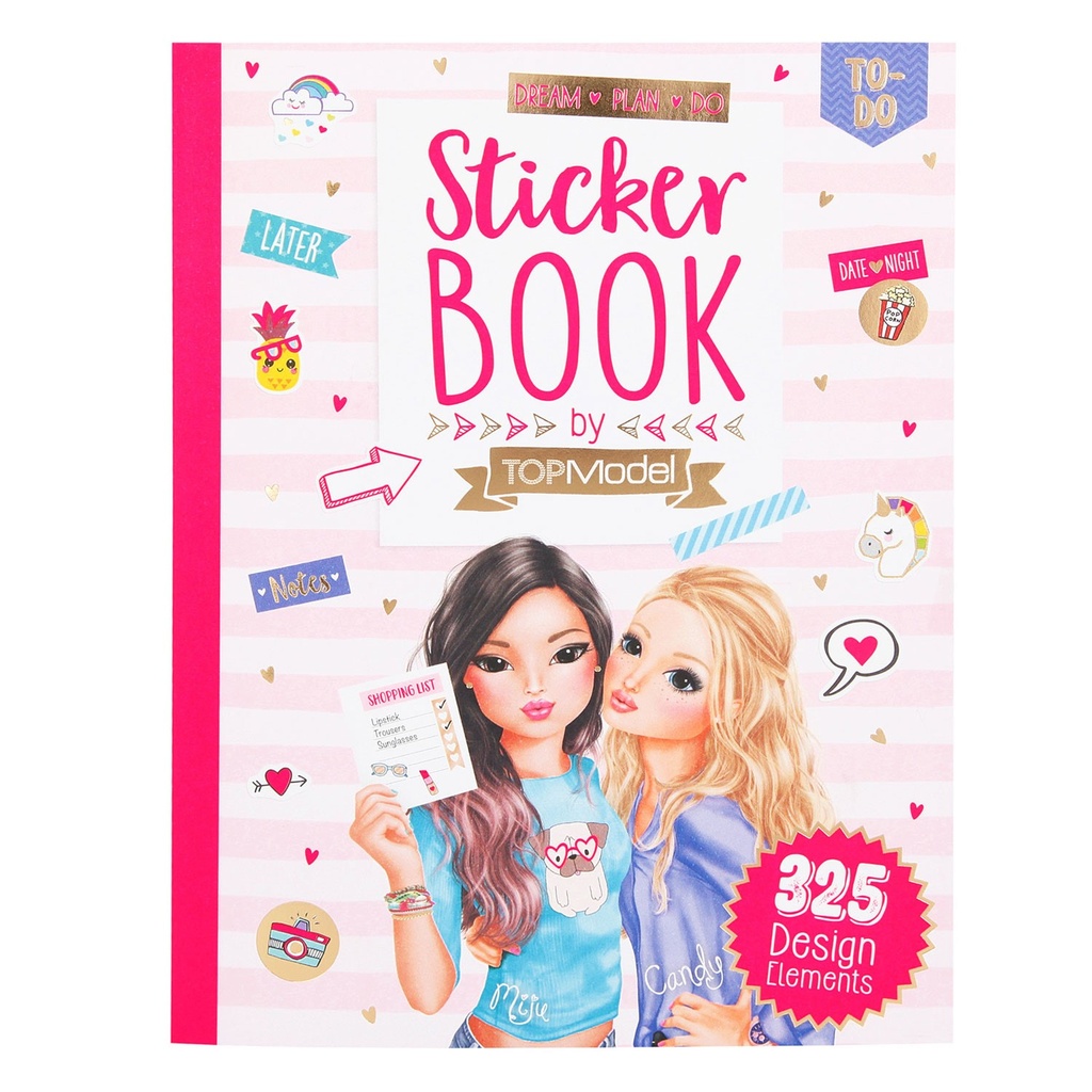 Top Model Sticker Book Gold