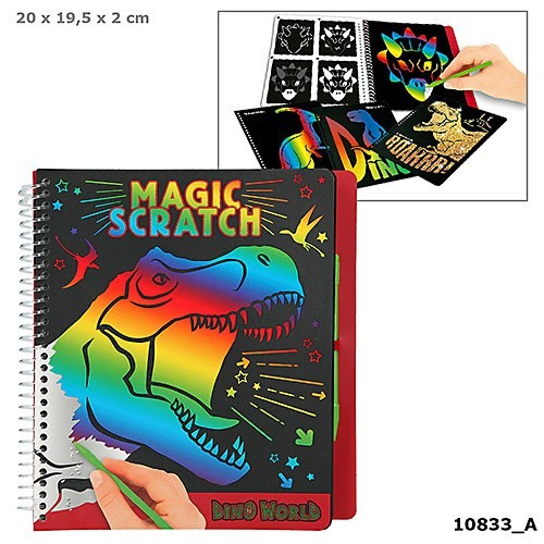 Dino World Magic-Scratch Book