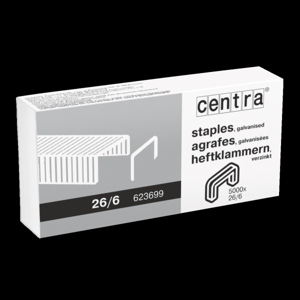 Staples 26/6 5000pk Centra