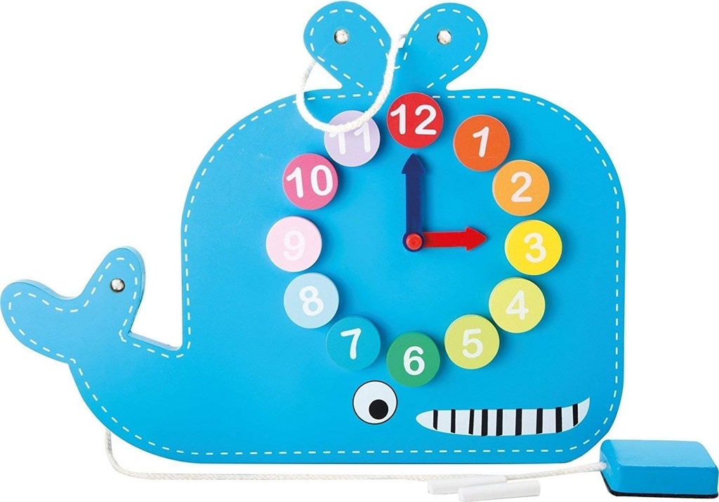 Whale Clock and Blackboard Jumini