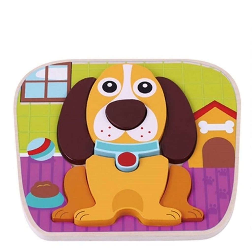 Dog Raised Puzzle (Jigsaw)