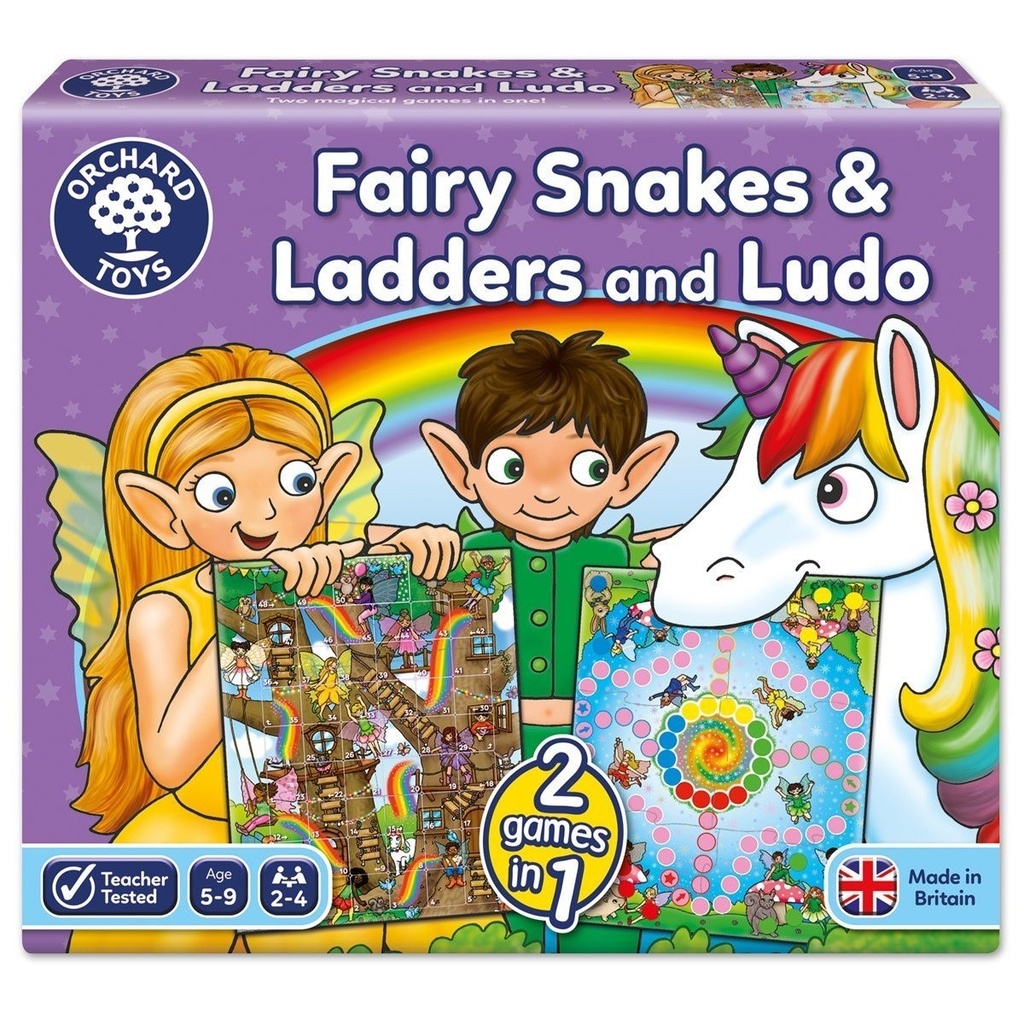 Fairy Snakes and Ladders and Ludo (Orchard Toys)