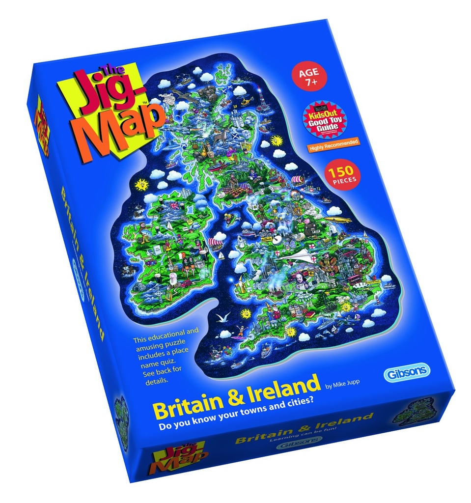 Puzzle 150pcs Britain and Ireland Jig-Map (Jigsaw)