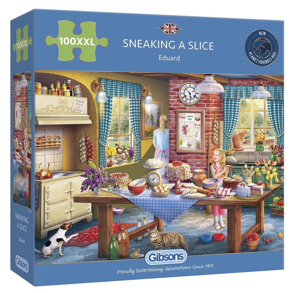 Jigsaw Sneaking A Slice 100 Piece XL Puzzle