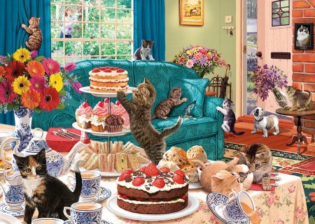 Puzzle Feline Frenzy 1000pc (Jigsaw)