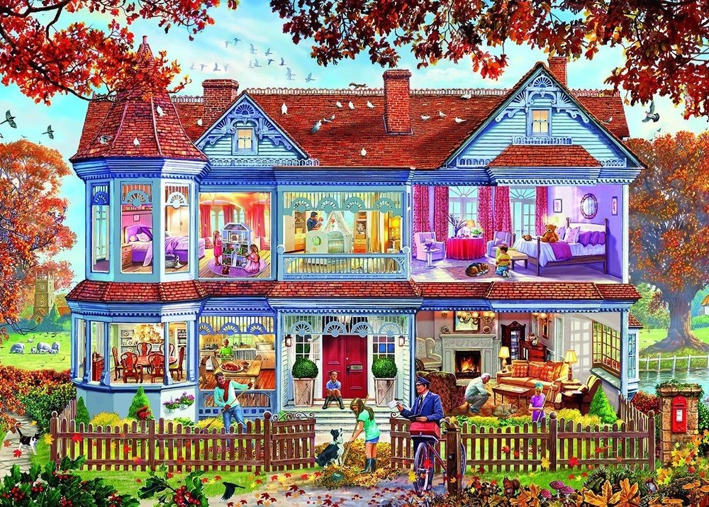 Puzzle Autumn Home 1000pc (Jigsaw)