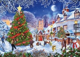 Puzzle The Village Christmas Tree 1000pc (Jigsaw)