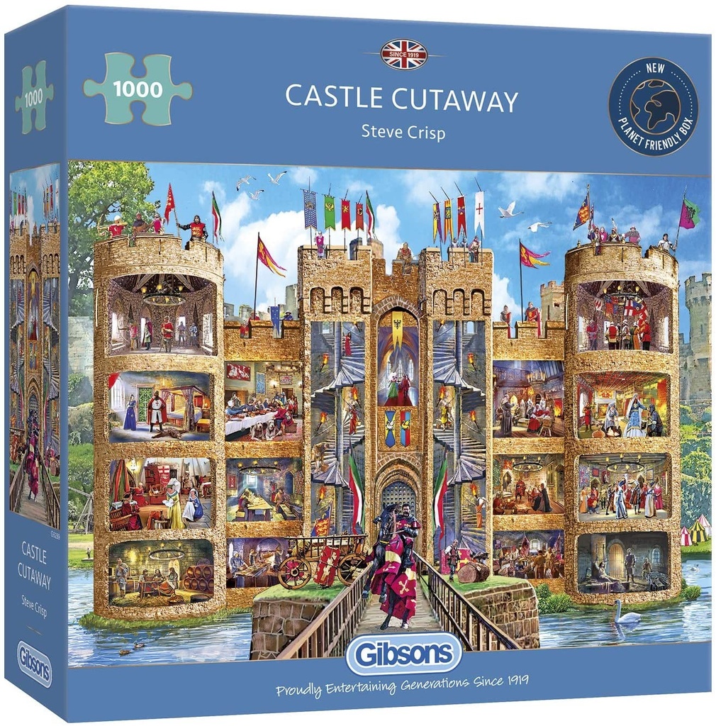 Castle Cutaway 1000 Piece Jigsaw Puzzle