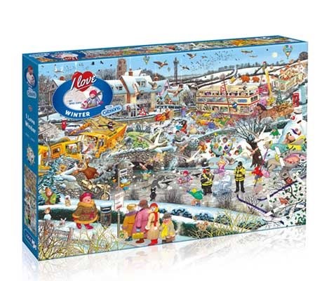 Puzzel 1000pcs I Love Winter